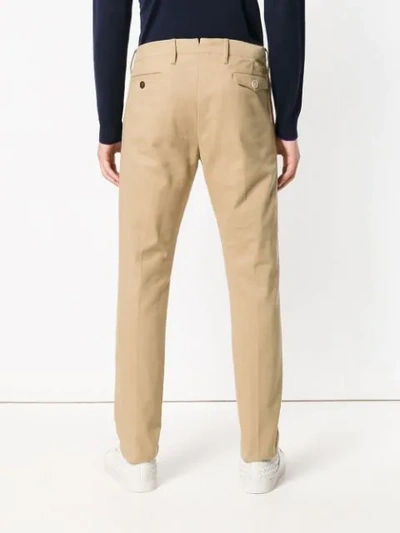 Shop Fortela Straight Leg Trousers In Neutrals