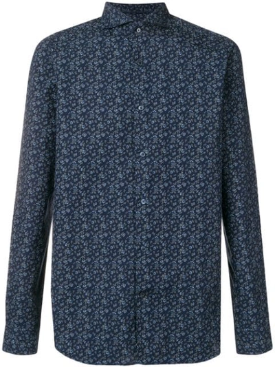 Shop Al Duca D'aosta Floral Shirt In Blue