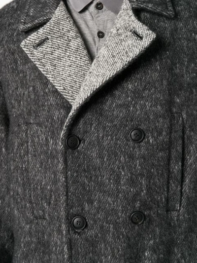 Shop Maison Flaneur Belted Coat In Grey