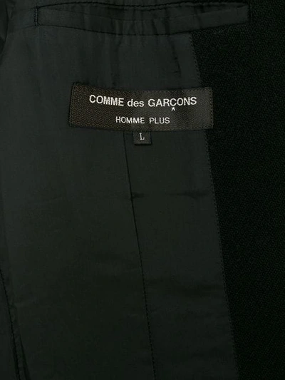 Pre-owned Comme Des Garçons Striped-panel Blazer In Black