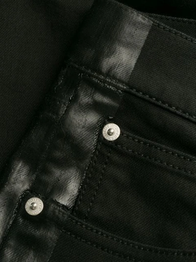 Shop Alexander Mcqueen Side Detail Jeans In Black