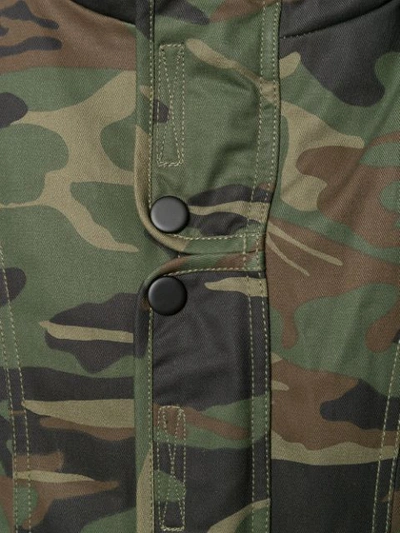 Shop Ader Error Camouflage Print Jacket In Green