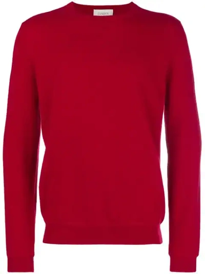 Shop Laneus Crew Neck Sweater - Red