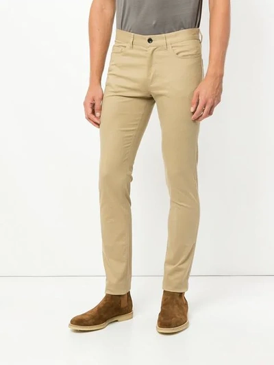 Shop Cerruti 1881 Slim-fit Jeans In Brown