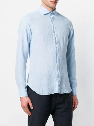Shop Al Duca D'aosta Classic Button Shirt In Blue
