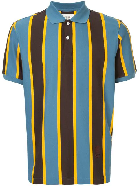 vertical striped polo