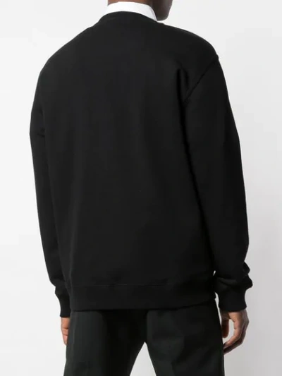 Shop Givenchy Paris Logo Sweatshirt In Black