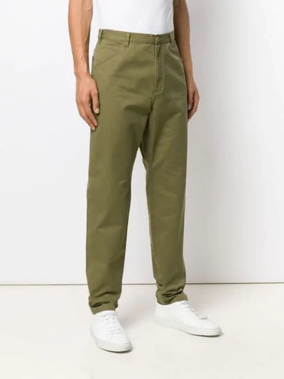 Apc Chino Trousers In Green