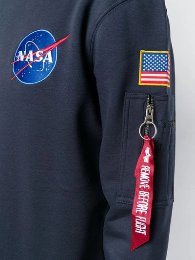 Alpha Industries Crew Neck Sweatshirt In Blue