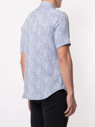 Shop D'urban Short Sleeves Shirt In Blue