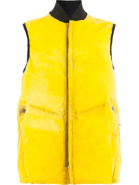 Isaac Sellam Experience Gefutterte Weste In Apparition H19 Jaune Modesens