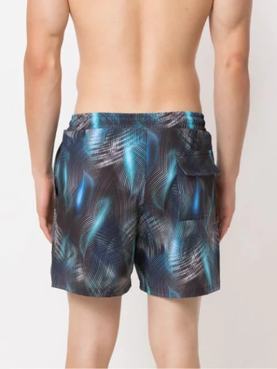 Shop Lygia & Nanny Printed Gil Swim Shorts In Blue