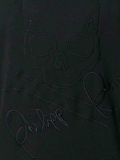 Shop Philipp Plein Skull Logo Sweatshirt In Black