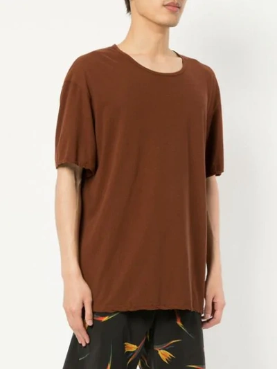 Shop Kazuyuki Kumagai Relaxed Fit T-shirt - Brown