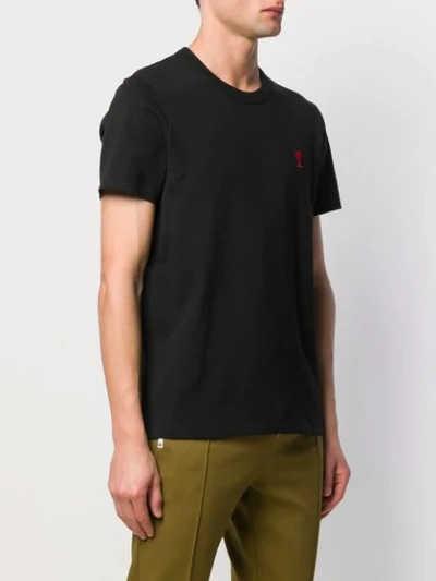 Shop Ami Alexandre Mattiussi Ami De Coeur Patch T-shirt In Black