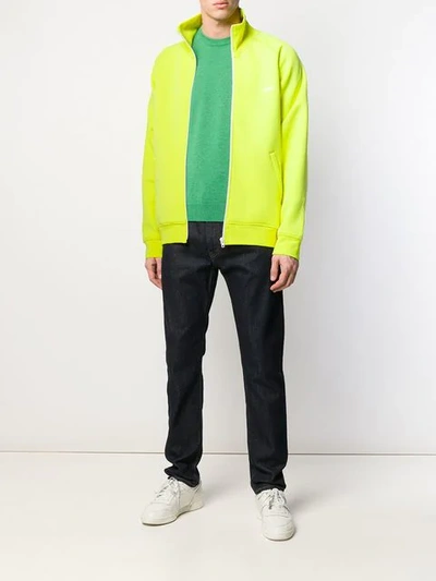 Shop Kenzo Track Jacket In Yellow