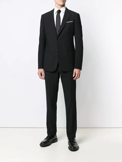 Shop Giorgio Armani Two Piece Suit In Black