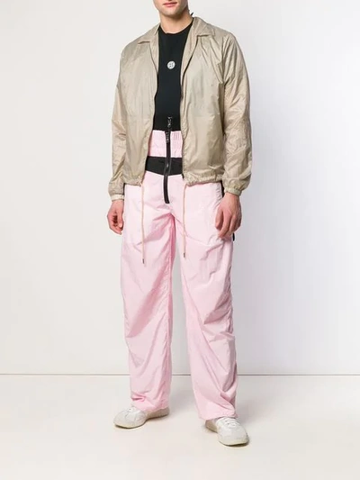Shop Colmar A.g.e. By Shayne Oliver Elasticated Wide-leg Trousers In Pink