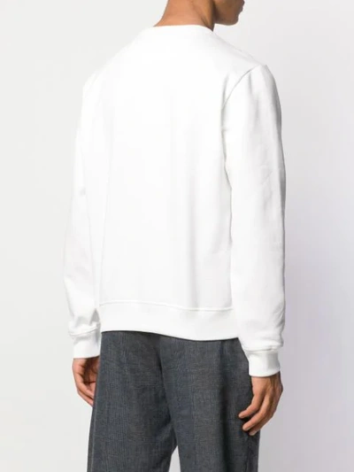 Shop Fendi Jokarl Fashion Show Print Sweatshirt In White