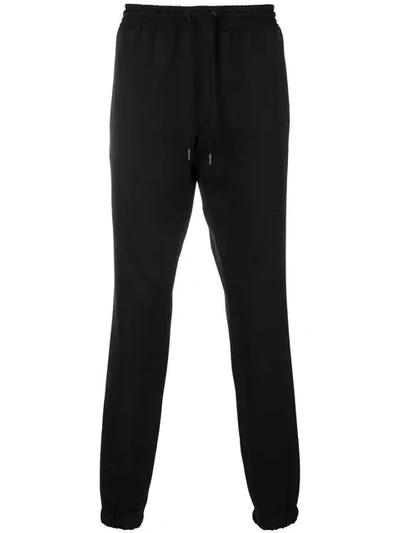 Shop Saint Laurent Drawstring Fitted Trousers In Black
