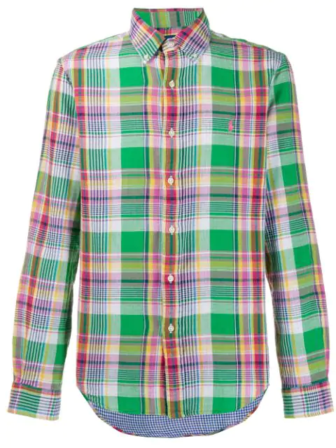 ralph lauren green check shirt