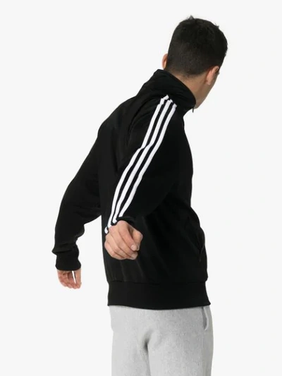 Shop Adidas Originals Firebird Triple Stripe Track Jacket In Black