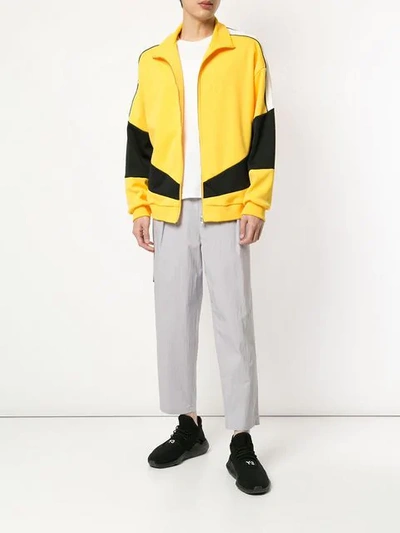 Shop Yoshiokubo Wcs Track Jacket In Yellow
