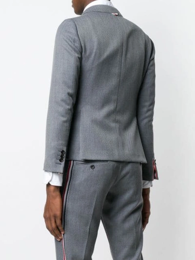 Shop Thom Browne Rwb Stripe Unconstructed Sport Coat In Grey