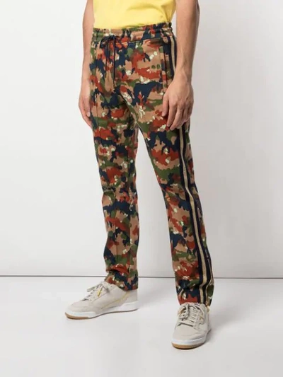 Shop Just Don Camouflage Track Trousers In Multicolour