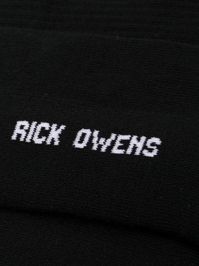 Shop Rick Owens Knee Length Socks In Black