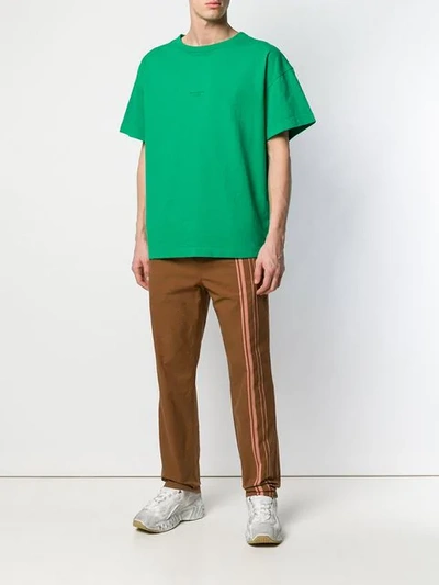 Shop Acne Studios T-shirt Im Oversized-look In Green