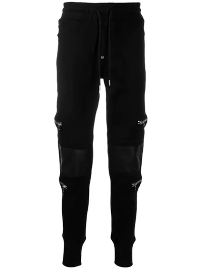 Shop Philipp Plein Zipped Pocket Track Pants In Black