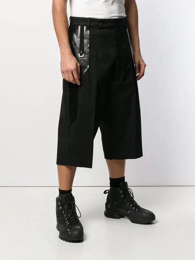 Shop Rick Owens Dropped-crotch Shorts In Black