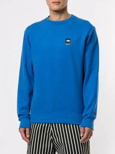 Shop Supreme X The North Face Sweatshirt In Blue