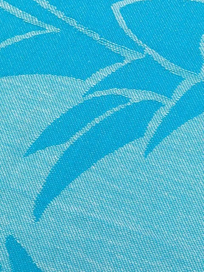 MC2 SAINT BARTH PINEAPPLE PRINT BEACH TOWEL - 蓝色