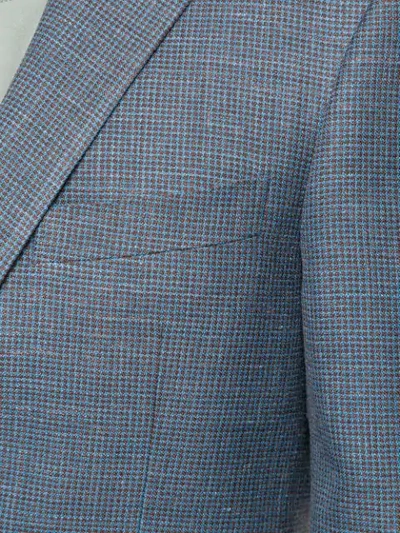 Shop Kent & Curwen Classic Tailored Blazer In Blue