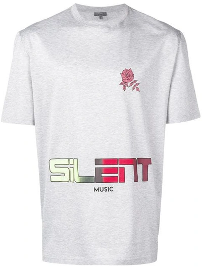 Shop Lanvin Silent Music T-shirt In Grey