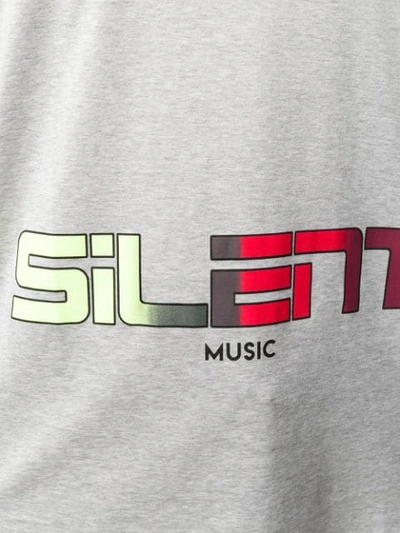 Shop Lanvin Silent Music T-shirt In Grey