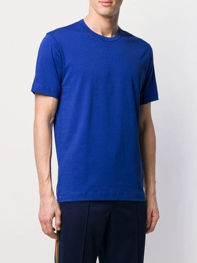 Shop Comme Des Garçons Shirt Logo-print T-shirt In Blue