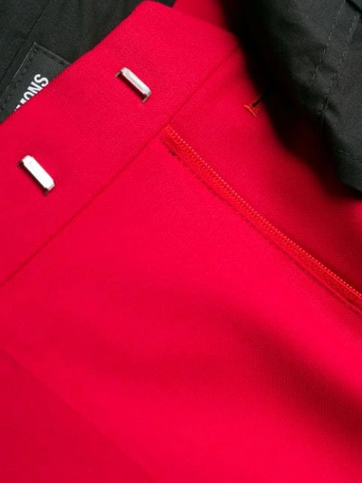Shop Raf Simons Tailored Trousers In Red