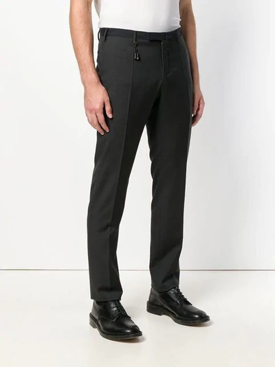 Shop Incotex Classic Tailored Trousers In Grey