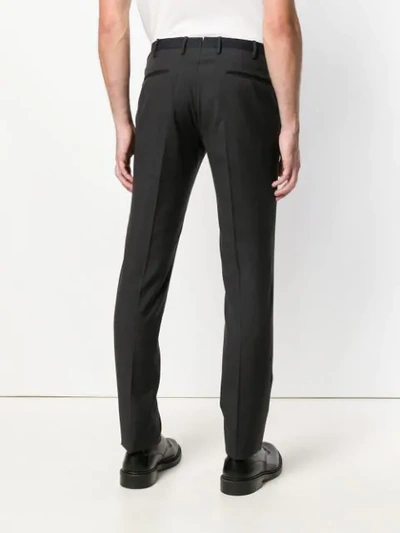 Shop Incotex Classic Tailored Trousers In Grey