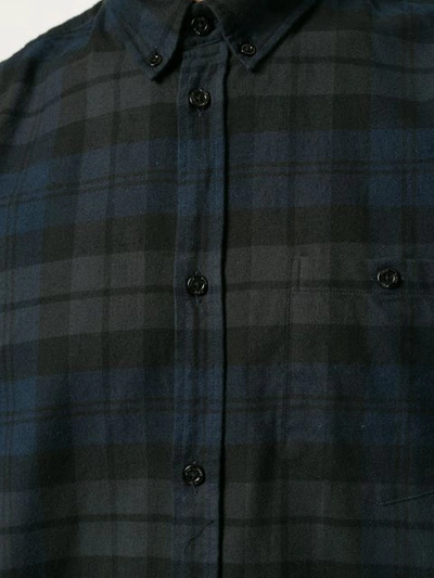 Shop Norse Projects Anton Flannel Check Shirt - Blue