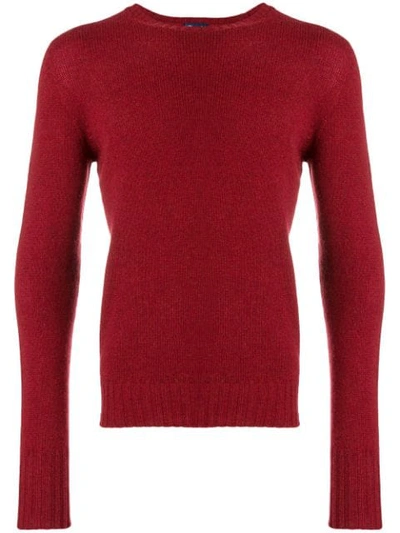 Shop Drumohr Knitted Sweater In Red