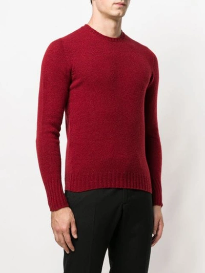 Shop Drumohr Knitted Sweater In Red