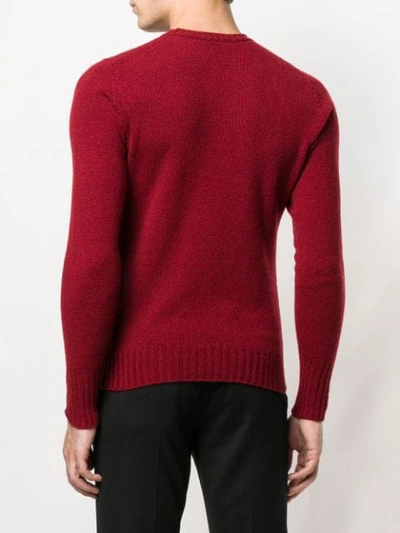 Shop Drumohr Knitted Sweater In Red