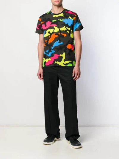 Valentino Camouflage-print Cotton-jersey T-shirt In Green