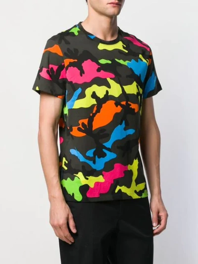 Valentino Camouflage-print Cotton-jersey T-shirt In Green