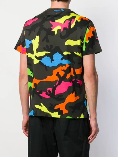 Valentino Camouflage-print Cotton-jersey T-shirt In Green