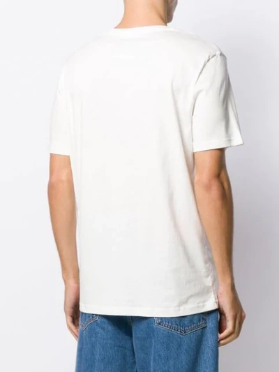 Shop Moschino Roman Teddy Print T-shirt In White